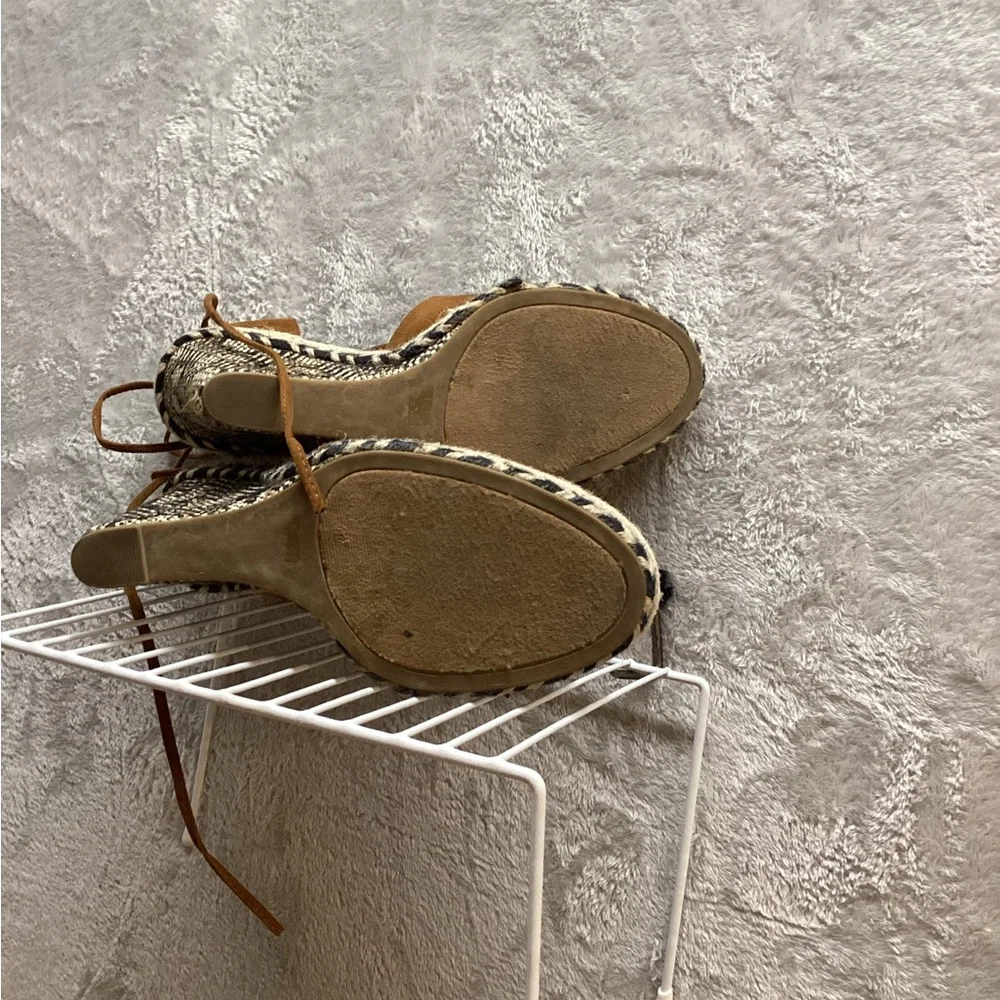 Sugar Tan Espadrille‎ Wedge Sandals